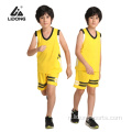 Goedkope kinderen basketbal uniform jeugdsport basketbal jersey